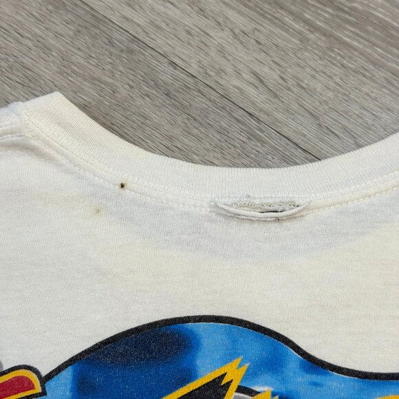 Rare Signed Steve Kinser The King Sprint Car Racing Men's White T-Shirt - Small - Picture 7 of 8